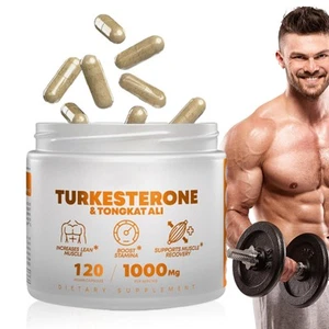 Turkesterone 1000mg(120 Capsules) Lean Muscle Growth & Recovery Supplement - Picture 1 of 7