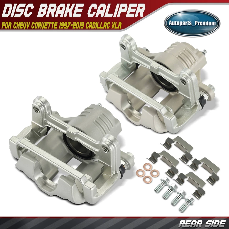2x Pinza de freno lateral trasera con soporte para Chevy Corvette 1997-2013 Cadillac XLR Foto 1 de 4