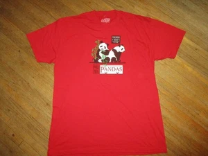 Retro 80s TOLEDO ZOO PANDA EXHIBIT T SHIRT Rayon Cotton TriBlend Jupmode Size XL - Picture 1 of 3