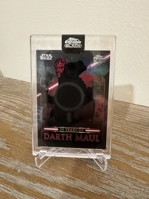 2024 Topps Chrome Black Star Wars 25 Years Of Maul Full Set 20 Cards DM 1 - 20 - Image 1 of 2