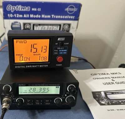 Optima MKIII 10~12 Meter AM FM SSB CB Radio w/ Switchable IF Filter - image 1 of 4
