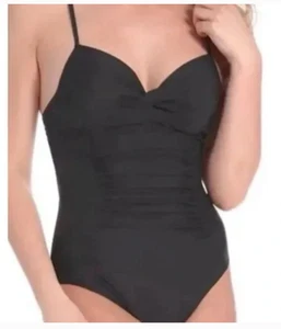 SPANX Small swimsuit one piece assets Sara Blakey push up black NWT - Picture 1 of 5