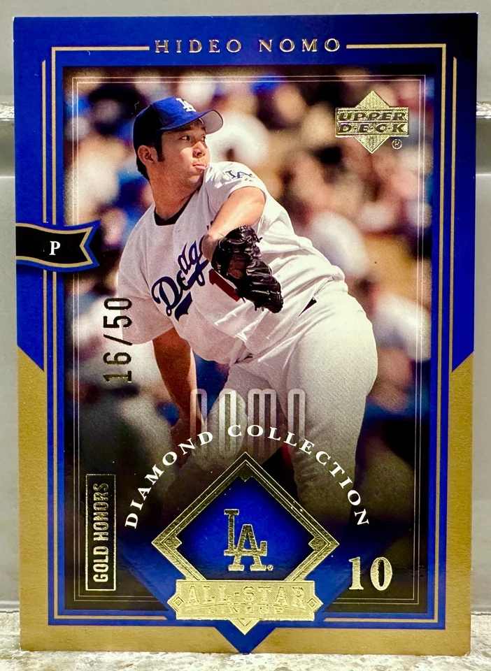 球衣 # 匹配! 2004 Upper Deck 钻石系列 Hideo Nomo 16/50! 道奇! — 第 1/3 张图片