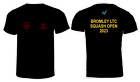 The Bromley LTC Squash Open 2023 Squash Tournament T-Shirt - Black, Red & Yellow