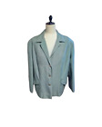 Vintage Retro 1980s/1990s smart Green buttoned blazer with shoulder pads