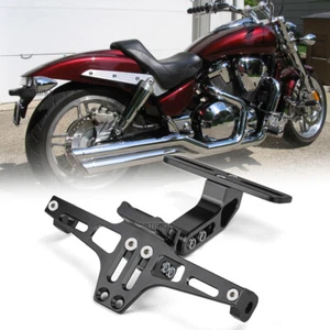 Motorcycle LED Rear Bracket License Plate Holder For Honda VTX 1100 1300 1800 - Picture 1 of 16
