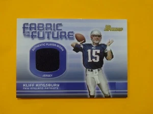 2003 Bowman Fabric Of The Future Kliff Kingsbury Rookie Head Coach Arizona Cards - Picture 1 of 2