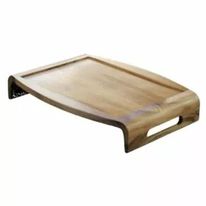 Lipper International Acacia Reversible Serving/Bed Tray, Brown - Picture 1 of 1