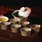 6x Chinese Ceramic Tea Cups 1.7oz Drinkware Multipurpose Portable Tea Bowl for