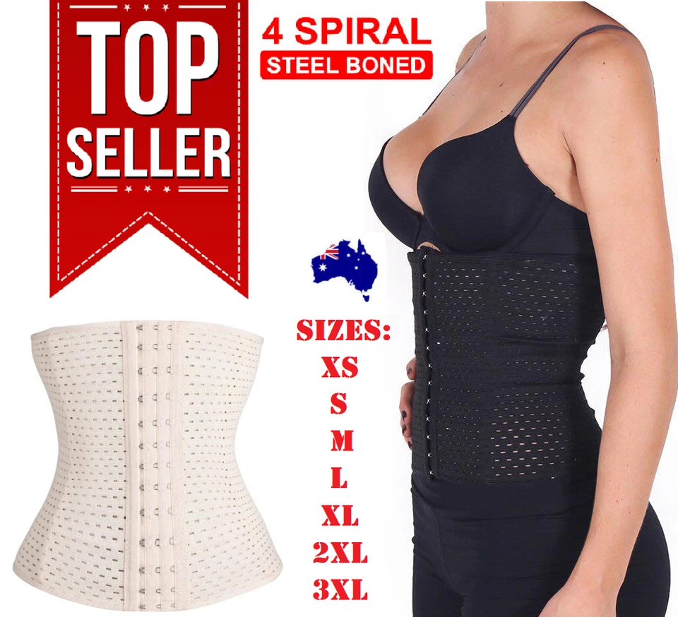 Ladies Corset Waist Trainer Tummy Belt Body Shaper Training Corset Trimmer - image 1 of 2