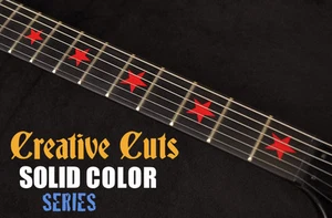 Stars Everly Brothers RED Star Fret Markers Inlays Stickers for GUITAR and BASS - Picture 1 of 4