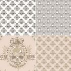 Grunge Skull Logo Wallpaper Galerie - Choose your Colour - Industrial