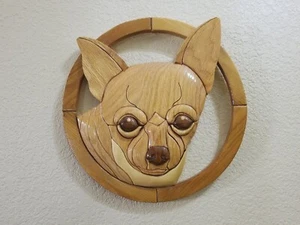 Placa colgante de pared 3D de madera para perro hecha a mano - Imagen 1 de 8