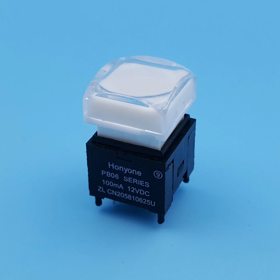 PB06-B Square 15*15mm RGB LED SPST Momentary Video Processor Push Button Switch - Image 1 of 1