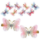  10 Pcs Three-Dimensional Butterfly Barrettes Women Hair Accessories Clips