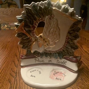 Blue Sky “Peace on Earth” Christmas Candleholder - Picture 1 of 5