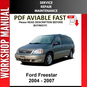 FORD FREESTAR 2004 2005 2006 2007 2008 SERVICE REPAIR WORKSHOP MANUAL - Picture 1 of 1