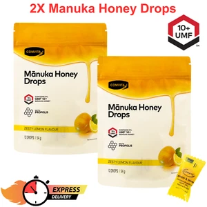 2X Throat Lozenges Manuka Honey Drops Comvita Propolis 12 Lozenges Cough Relief - Picture 1 of 9