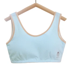 Teens Girl's U Neck Training Bra 10-13Y Padded Sports Vest Crop Tops Underwear - Picture 1 of 12