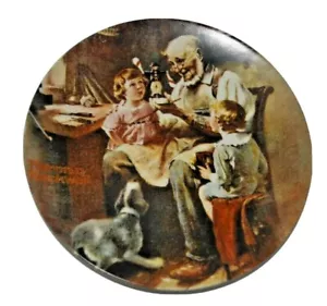 Schöner The Toy Maker Sammlerteller Vintage 1977 Knowles by Norman Rockwell - Bild 1 von 5