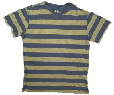 Camiseta Op Ocean Pacific amarilla y gris a rayas manga corta 100 % algodón talla S Foto 1 de 4