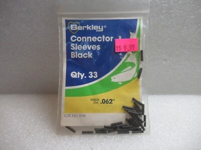 Mangas de conector Berkley Wire Leader .062 33 piezas negras Foto 1 de 4