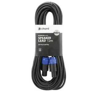 QTX 12M Black Speaker Speakon Lead Cable PA System Sound Audio - Picture 1 of 1