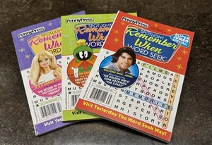 Penny Press Spotlight Remember When Word Seek Puzzle Magazines Books (Lot of 3) - Picture 1 of 1