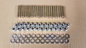 BMW M7 Exhaust manifold studs + Nuts x24 M52 E39 520 25 28 E36 320 25 28 - Picture 1 of 2
