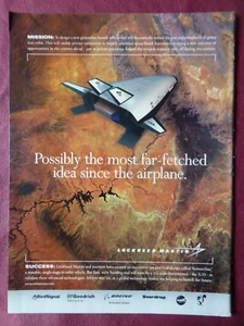 9/1998 PUB LOCKHEED MARTIN BOEING VENTURESTAR X-33 REUSABLE LAUNCH VEHICLE AD - Imagen 1 de 1