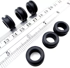 1/2" Hole Fit Rubber Grommet Wiring Bushing for 1/8" Thick Panel, Has 3/8" ID - Picture 1 of 12