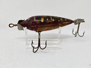 Vintage Heddon Dowagiac Minnow Lure occhi di vetro - Foto 1 di 12