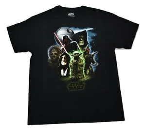 Star Wars Mens OB-1, Darth Vader, Boba Fett, Yoda, Chewbacca Shirt New L, 2XL - Picture 1 of 6