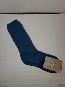 New Hunter Kids Original Boot Slipper Sock size L US 4-6K Ocean Blue (B3) - Picture 1 of 5