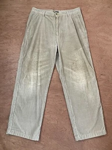 Vintage Cherokee Corduroy Pants Men's 32x28 Beige Distressed Grunge Baggy Skate - Picture 1 of 14