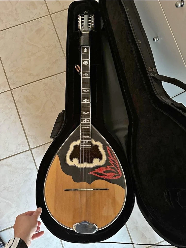 Greek Bouzouki with HARDCASE & PICK UP & TUNER & 300 BACKING TRACK WITH SCORES  - Image 1 of 1