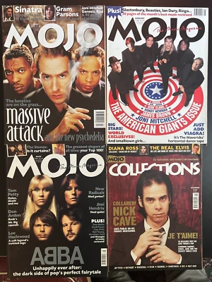4x MOJO music magazines ABBA CAVE ELVIS MASSIVE ATTACK PRINCE DIANA ROSS DR JOHN - Image 1 of 4