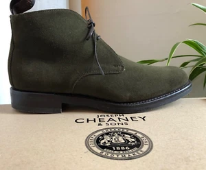 Joseph Cheaney Boots Women's UK7.5D EU41 Green Suede Chukka Boots New £395 - Picture 1 of 24