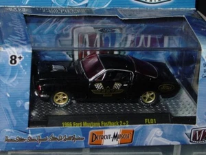 Ford Mustang Fastback 1966 máquinas M2 2+2 coche coleccionable - negro, en paquete - Imagen 1 de 2