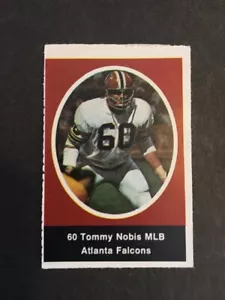 1972 Sunoco Briefmarken Tommy Nobis MLB-Falken EX/MT - Bild 1 von 2