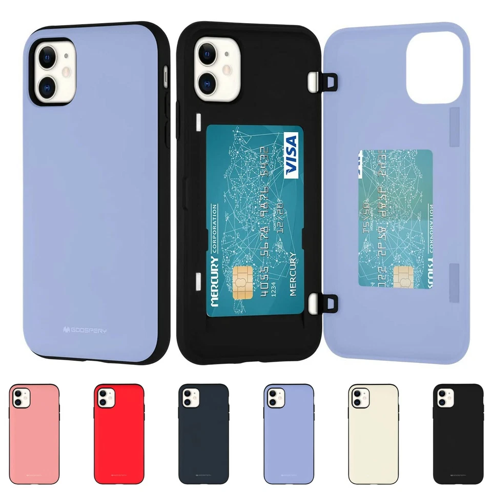 Goospery Magnetic Door Card Bumper Case for iPhone 17 16 15 14 13 Pro Max Plus - Image 1 of 1