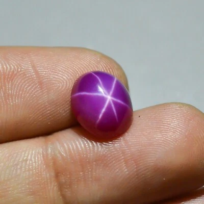 Lab Created Pink Star Ruby July Birthstone For Making Ring - Image 1 of 3