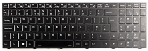 Clevo X170KM-G / X170SM-G UK RGB Backlit Keyboard – 6-80-X17S0-191-K w/ Cables - Afbeelding 1 van 3