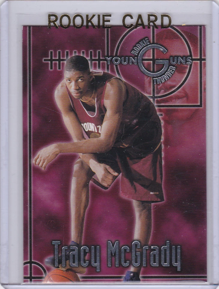 Tarjeta de novato Tracy McGRADY 1997 ruedas deportes NBA baloncesto Toronto RAPTORS RC Foto 1 de 2