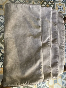 Next Fundas de cojín de terciopelo con cordón de aguja beige x 4 - 45 x 45 cm - Imagen 1 de 4