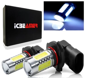 9006 HB4 Headlight Fog Light Super White LED Projector Lense Light Bulb L37 - Picture 1 of 9