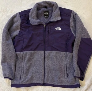 THE NORTH FACE Women's XXL Zip Up Fleece Jacket Purple Two Tone - Picture 1 of 6