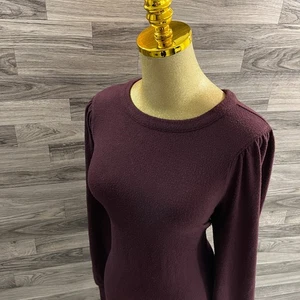 Suéter tejido jersey granate manga larga cuello redondo LOFT para mujer talla XL - Imagen 1 de 11