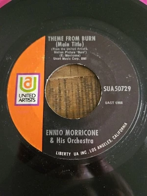 RARE ENNIO MORRICONE 7" THEME FROM BURN / ABOLICAO - Image 1 of 4