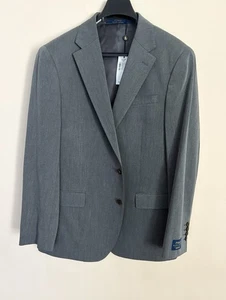 POLO Ralph Lauren 44R grigio giacca sportiva blazer 2 prese d'aria 2 bottoni tessuto misto - Foto 1 di 12